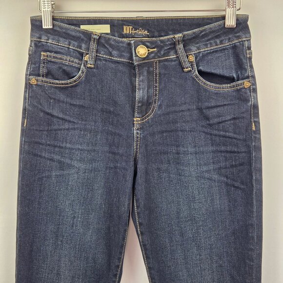 Kut From The Kloth Diana Kurvy Skinny Jeans Size 4 Dark Wash - Picture 2 of 13